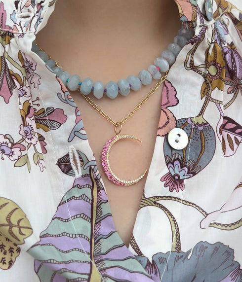 19" Long Link Chain - 14K