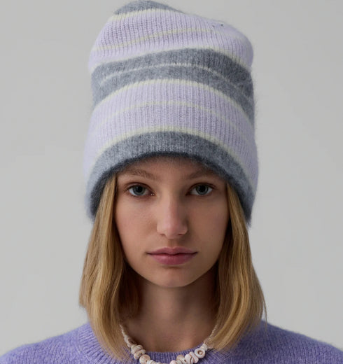 Grizzly Reversible Hat - Charcoal/Dusk Stripe