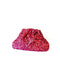 Sequins Mini Game Clutch - Magenta