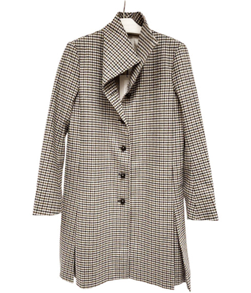 The Gatsby Coat - Beige Check
