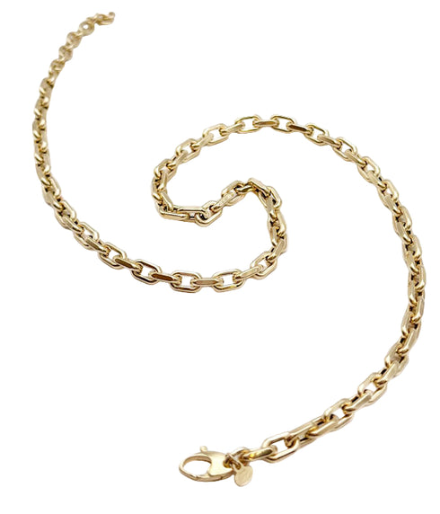 18" Chubby Diamond Cut Chain - YG