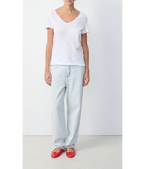 Sonoma V Neck Tee - White