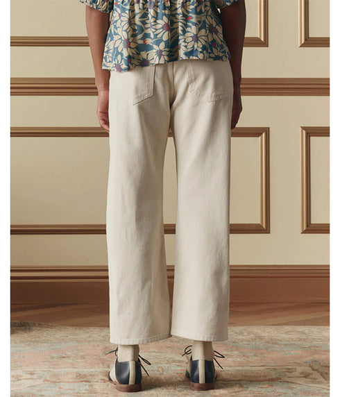 The Studded Wayne Jeans - Cream