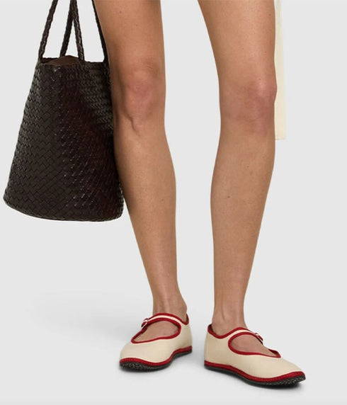 Classic Mary Jane - White / Red