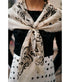 Bandana Wool Cashmere - Ecru Grey Black