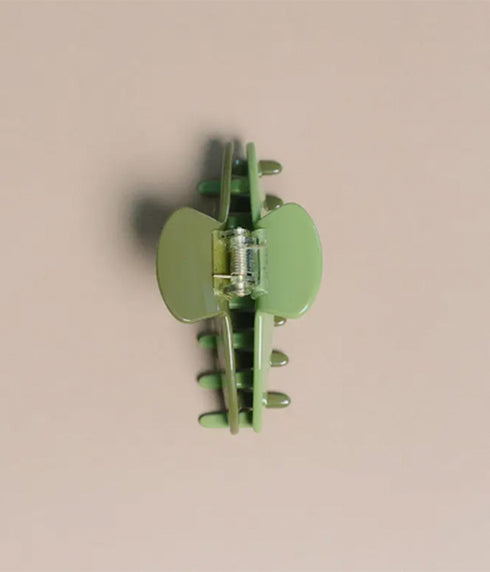 Hair Claw Clip 4" - Two Tone Green