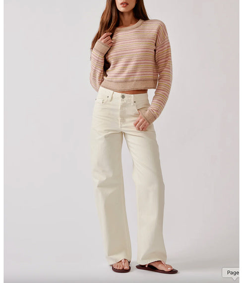 Stevie Cashmere Pullover - Dune Heather