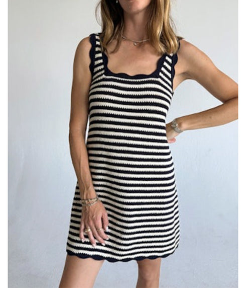 Domeka Dress - Stripes