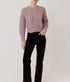 Chunky Alpaca Lace Short Pullover - Grey Rose