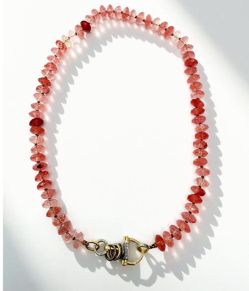 Cherry Quartz Necklace