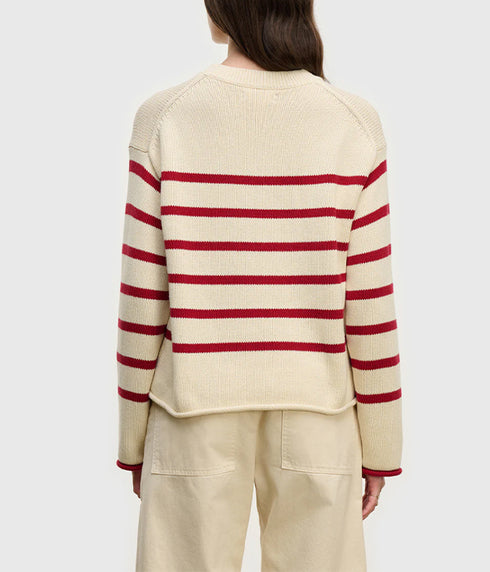 Lucia Sweater - Cream/Shiraz