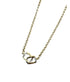 14K Gold Oval Chain with Diamond Square Clasp