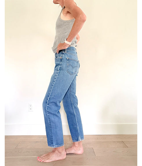 Vintage 501 Denim Jeans (h) - fits 27"x28"