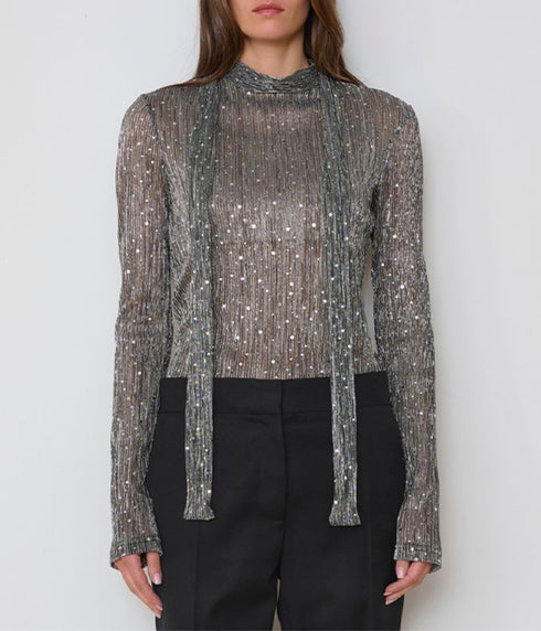 The Disco Top - Silver Metallic