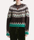 Fair Isle Cable-Knit Virgin Wool Jumper - Fondant