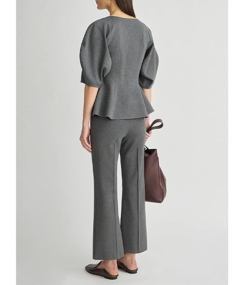 Ponte Pull On Pants - Heather Grey
