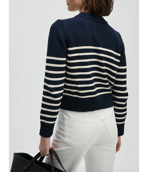 The Favorite Crew - Navy & White Stripe