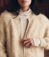 The Fuzzy Bomber Sweater - Cream