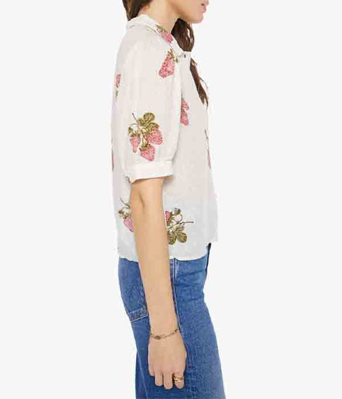 Peyton Shirt - Strawberry Dot Shirt