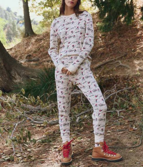 The Classic Crewneck Thermal - Slopeside Print