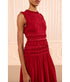 Etta Sleeveless Silk Dress - Cerise