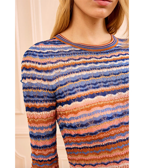 Lunaire Knit Top - Sunset