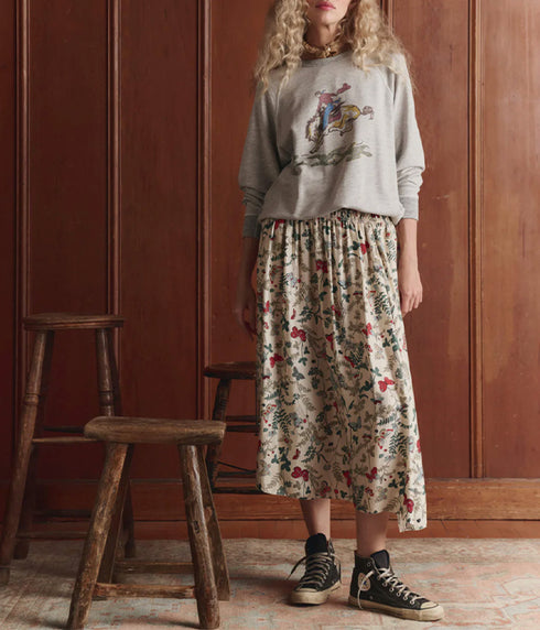 The Canary Skirt - Floating Butterflies