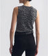 Nessa Sweater Tank - Pebble Grey Heather/Black Cheetah