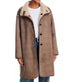 Yves Reversible Faux Sherling Coat - Faded Coco