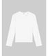 Pointelle Slim Fit Long Sleeve Tee - White