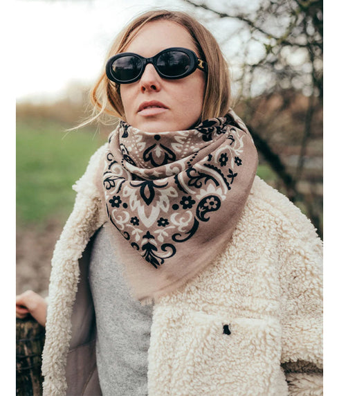 Bandana Wool Cashmere - Taupe
