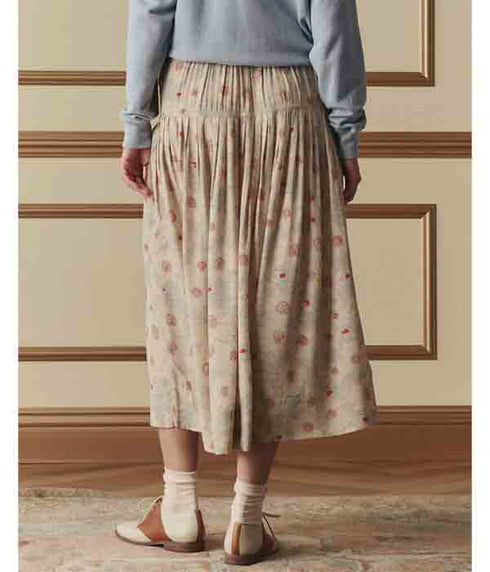 The Highland Skirt - Champagne Scattered Bloom