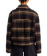 Galeane Wool Blend Coat - Black/Khaki