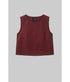 Daniel Cropped Sleeveless Crew - Pinot