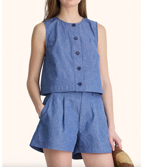 Bari Shorts - Chambray