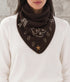 Rodeo Merino Triangle Scarf - Chocolate