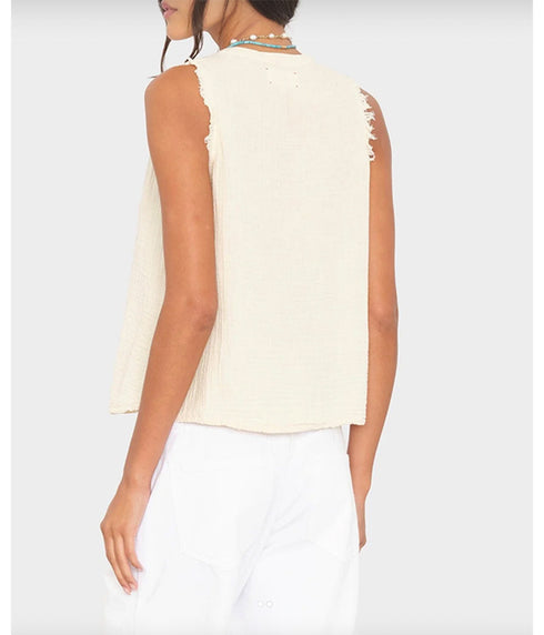 Portia Top - Oysterette