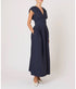 In Full Bloom Dress - Navy Cotton Taffeta