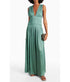 Tasneem Deep V Gown - Sea Glass