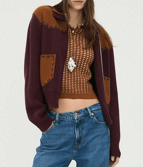 Saddle Up! Jacket - Fig/Burnt Siena