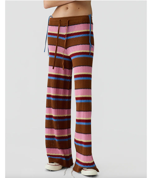 Palazzo Pants - Burnt Sienna Combo