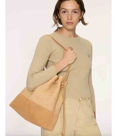 Drawstring Cabas - Natural