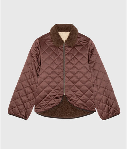 The Reversible Western Yoke Pasture Jacket - Brown w/ Cream