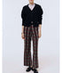 Plaid Flare Pant - Black Combo