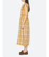 Copeland Plaid Midi Dress - Yellow