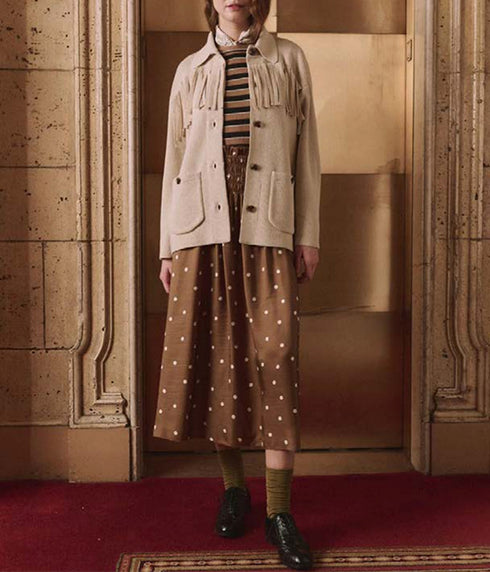 The Canary Skirt - Copper Bubble Dot