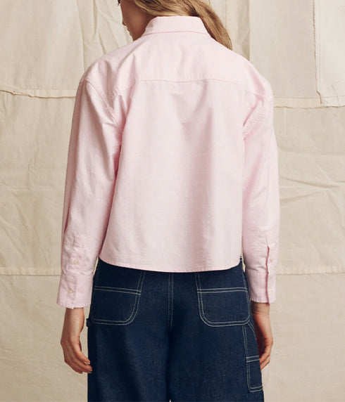 The Cropped Oxford Shirt - Soft Pink