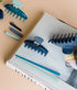 Hair Claw Clip 4" - Two Tone Blue Sea