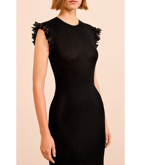 Noelle Midi Dress - Noir