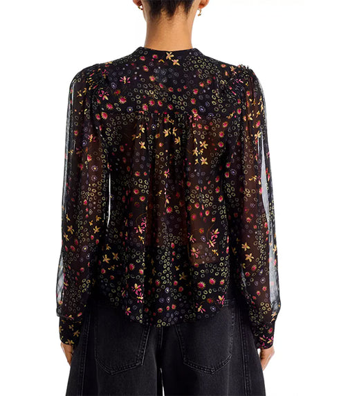 Florine Top - Black/Ecru